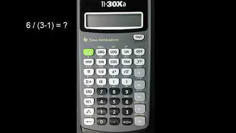 TI-30Xa Calculator: Performing basic operations