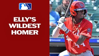 Elly De La Cruz homers over NY-shaped scoreboard | 2023 Minor League Highlights