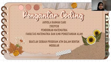 Program ATM Modular | Pengantar Coding (15)
