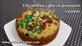 eggless tutti frutti cake in pressure cooker 1