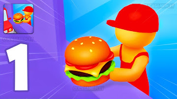 Burger Please! Gameplay Walkthrough Part 1 - Tutorial Manage Burger Restaurant (Android,iOS)