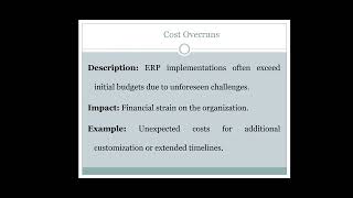 ERP Implementation Challenges