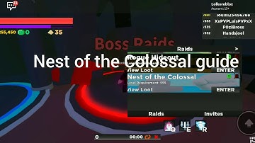 Nest of the Colossal (guide) - RPG Simulator |ROBLOX|