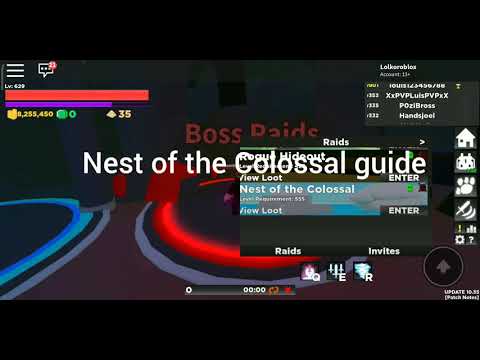 Nest Of The Colossal Guide Rpg Simulator Roblox Youtube