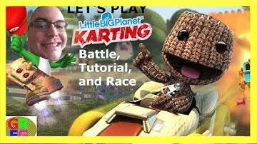 Little Big Planet Karting: Battle, Tutorial and First Race
