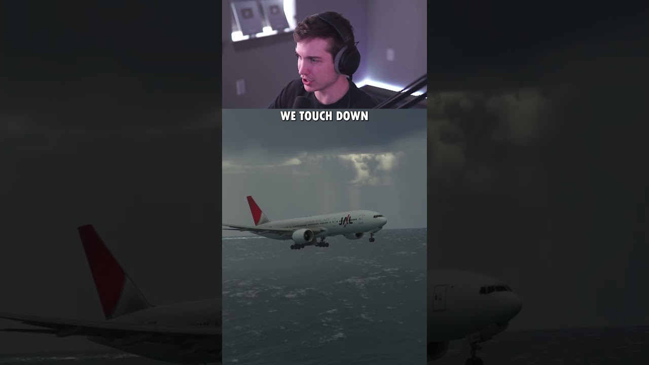 Landing a Boeing 777 in a Typhoon