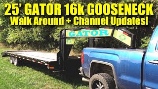 GATOR 16K 20 5 GOOSENECK TRAILER WALK AROUND CHANNEL UPDATES