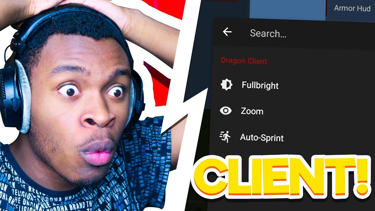 THE DRAGON CLIENT! (Minecraft Bedrock)