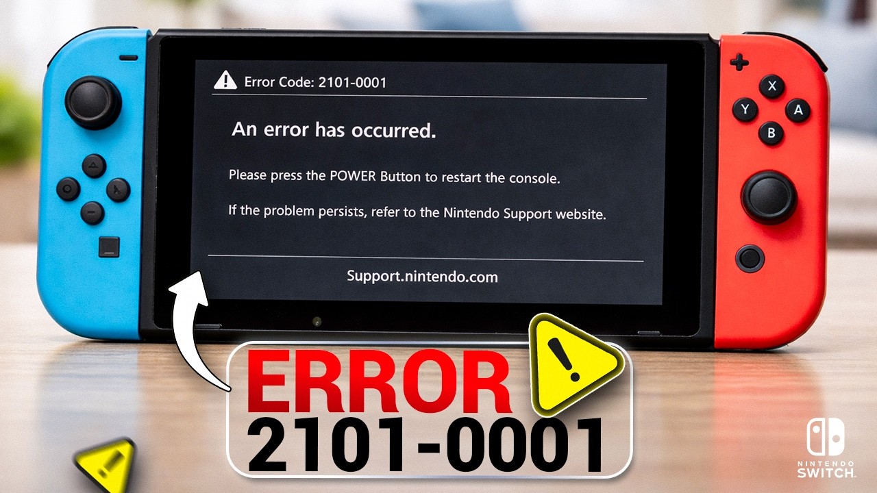 【不具合あり】Nintendo Switch How to Fix Nintendo Switch Error Code 2101-0001 | Easy Guide - YouTube