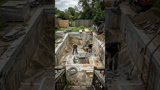 Converting an Abandoned Pool Into a Stunning Sunken Fire Pit Lounge | Backyard Transformation
