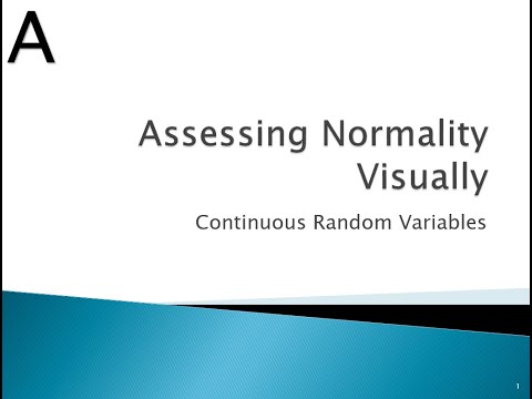 Assessing Normality Visually: Application