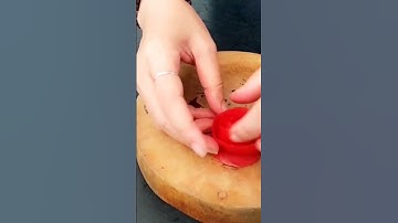 Cắt tỉa hoa hồng từ cà chua & ớt chuông cực xinh #shorts