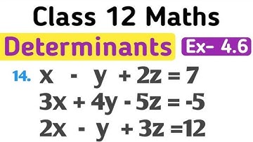 Class 12 Maths Chapter 4 Exercise 4.6 | Class 12 Maths ex 4.6
