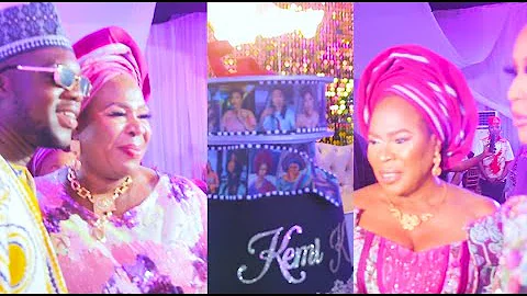 Checkout Actress Kemi Korede's Gigantic Cake As Fans Rush To Snap With Fathia Balogun, Cute Abiola