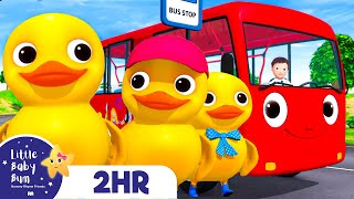5 Little Ducks On A Bus! | 2 Hours Baby Song Mix - Little Baby Bum Nursery Rhymes