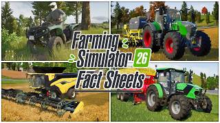 FS26 Fact Sheets Week 2! (Can-Am, Fendt, New Holland, &amp; Deutz Fahr) | Farming Simulator 26