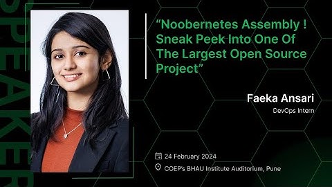 Noobernetes | Faeka Ansari | FOSS United