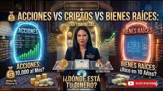 💰 Acciones vs Crypto vs Inmuebles: ¿Dónde Va Tu Dinero?