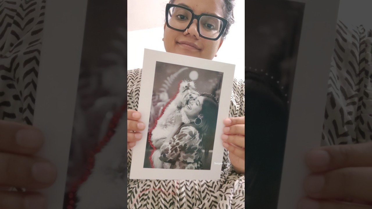 Photo frame embroidery for Alasandra😍 Kerala to Dubai🎉 