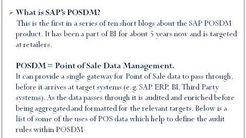 SAP POINT OF SALE DATA MANAGEMENT  TRAINING IN SOUTH AFRICA@www.magnifictraining.com