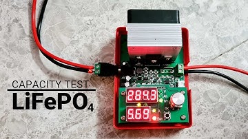 Capacity testing of LiFePo4 prismatic cell using battery tester.