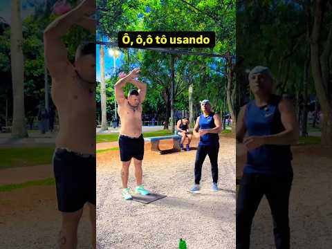 To usando aí pra fazer um movimento que eu desenvolvi #calistenia