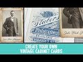 How to create your own custom vintage cabinet cards.