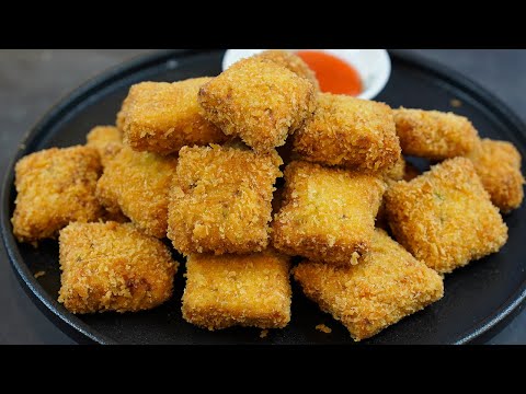 Making Crispy Chicken Nuggets ! How To Make Crispy Chicken Nuggets for kids ! Potato Recipes