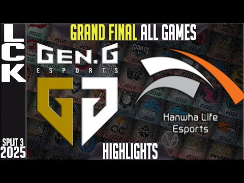 GEN vs HLE Grand Final | LCK Playoffs 2025 – Highlights (ALL GAMES) | Kaza LoL LCS Highlights