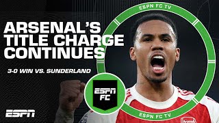 Nine Points Clear Arsenal Ease Past Sunderland To Maintain Premier League Le Charge Espn Fc