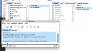 Tutorial: VisualWorks Core Libraries - Using TGZ Archives in Smalltalk Net Worth