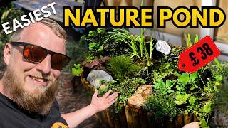 You Can Build This Wildlife Pond in Under 60 Minutes! (NO DIGGING REQUIRED)