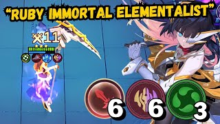 RUBY IMMORTAL COMMANDER YUKI FULL STACK!! RUBY VS EVERYBODY!! MAGIC CHESS GOGO!!