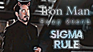 Tony Stark Iron Man Sigma Rule Robert Downey Jr. Whatsapp Status King Editz