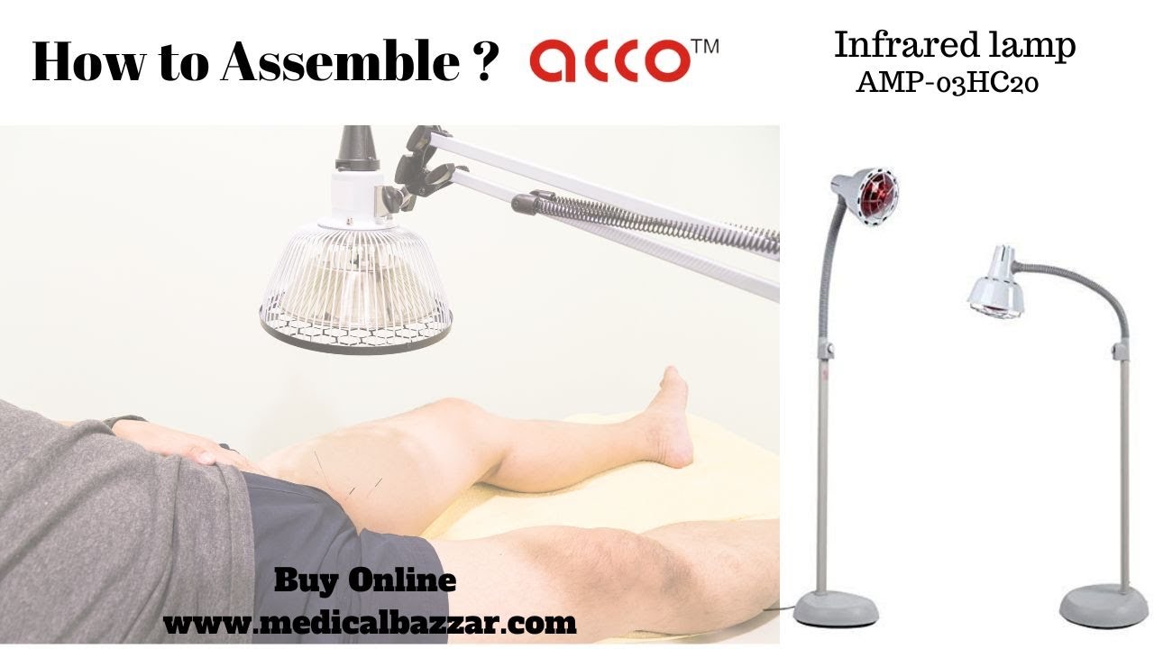 acco Infrared Lamp Floor Model | Physiotherapy Equipment | MedicalBazzar | IR Heat Therapy Lamp