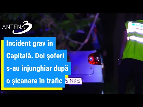 Incident grav în Capitală. Doi şoferi s-au înjunghiar după o şicanare în trafic