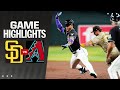 Padres vs dbacks game highlights 5424  mlb highlights
