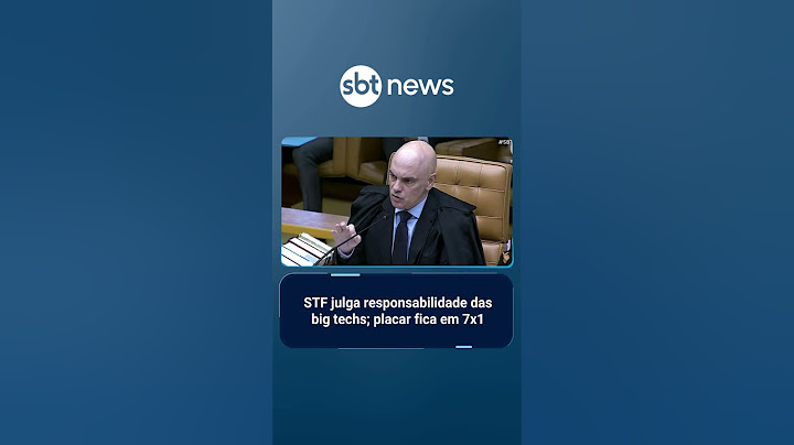 Moraes vota para responsabilizar plataformas de redes sociais por conteúdos | #SBTBrasil