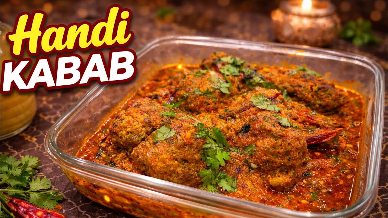 Kabab Karahi Recipe | Mazedar aur Masalay Daar Handi Kabab Banane Ka Asaan Tarika