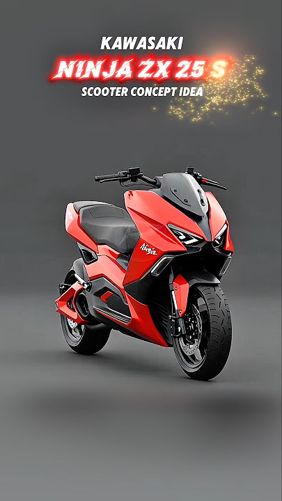 Kawasaki Ninja ZX25 Scooter Version 🔥🔥‼️Concept idea🔥🔥😎 #short