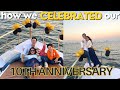 How we celebrated our 10th anniversary | 🛳  Middle of Arabian Sea | Anniversary Celebration Ideas