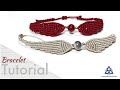 Angel Wings | Macrame Bracelet Tutorial | Harry Potter Snitch