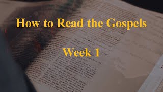 Sunday Learning Center Feb 9th, 2025 - how to read the Gospels Week 1
