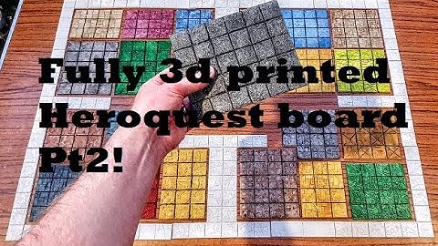 Fully 3d printed Heroquest board printed on my ender 3 FDM and resin 3D printers pt2, Corridors.