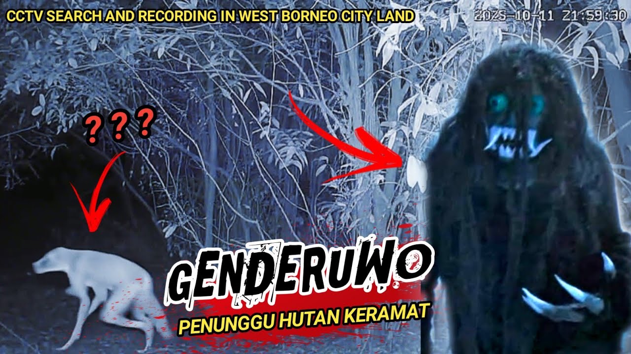 MERINDING‼️terekam jelas genderuwo Kalimantan di kamera dan menyerang kamera CCTV sampai RUSAK‼️