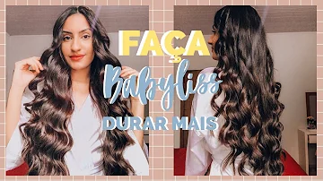 Como fazer baby liss cabelo grande?