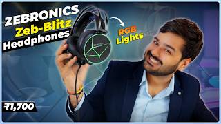 Zebronics Zeb-blitz Review 🔥 Budget Gaming Headphones With Rgb & Dolby Atmos!