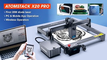 Atomstack X20 PRO | 20W Laser schneidet 15mm-Metall & 22mm-Holz