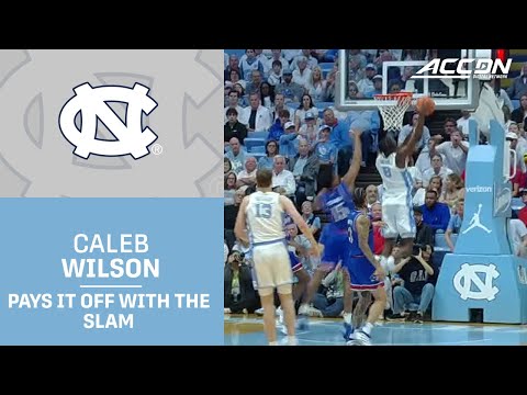 UNC Ball Movement Sets Up 2nd Caleb Wilson Dunk