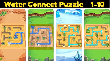 Water Connect Puzzle - Gameplay Walkthrough - Levels 1-20